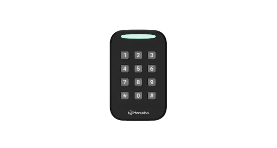 Hanwha - NOD-AX25S - Multi-Technology Single Gang Keypad Reader, 13.56 MHz 