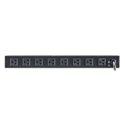 Cyber Power - PDU15M2F8R - 15A (Derated to 12A), 120 V, 50Hz/60Hz, NEMA 5-15P plug, 10 NEMA 5-15R, 1U Rackmount, 15 ft Cord, Limited Lifetime Warranty
