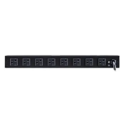 Cyber Power - PDU20M2F8R - 20A (Derated to 16A), 120 V, 50Hz/60Hz, NEMA 5-20P plug, 10 NEMA 5-20R, 1U Rackmount, 15 ft Cord, Limited Lifetime Warranty