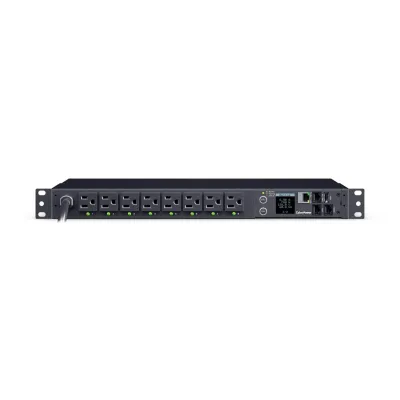 Cyber Power - PDU41021 - Switched PDU 15A 120V NEMA 5-15P input 16 NEMA 5-15R output 12ft cord 1U 3 Year Warranty