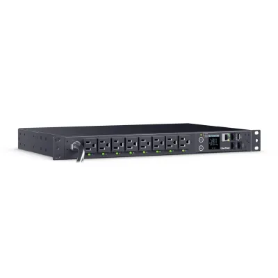 Cyber Power - PDU41021 - Switched PDU 15A 120V NEMA 5-15P input 16 NEMA 5-15R output 12ft cord 1U 3 Year Warranty