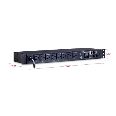 Cyber Power - PDU81001 - SW MBO PDU 15A 120V Metered-by-Outlet Switched PDU NEMA Outlets 12ft cord