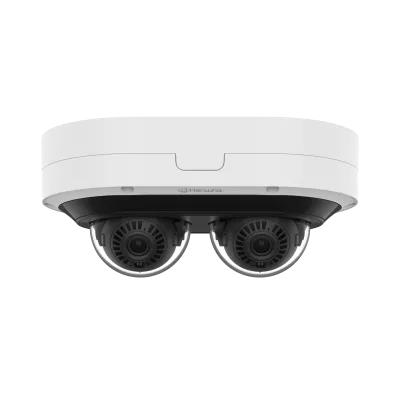 Hanwha - PNM-C7083RVD - 2MP X 2 Multi-Directional AI Outdoor Dome Camera