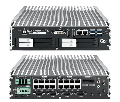 Qumulex - QXE730-16 - QxEnergy 730 - Ruggedized small form factor gateway for harsh environments and mobile applications, 02TB - 16 Ports PoE+. Up to 32 cameras or 64 total resources.