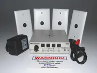 ETS - SM7 - 4 SM1 Microphones, SM4 Switcher/Mixer/Amplifier Kit