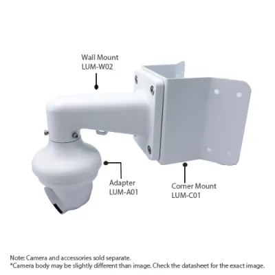 Luminys - N3T-5DA2 - 5MP Network LumiDeterrent Flashing White-light Turret Camera, 2.8mm Lens