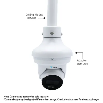 Luminys - N3T-5DA2 - 5MP Network LumiDeterrent Flashing White-light Turret Camera, 2.8mm Lens