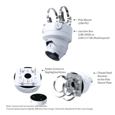 Luminys - N5T-8DA2 - 8MP Network LumiDeterrent Turret Camera, 2.8 mm Lens