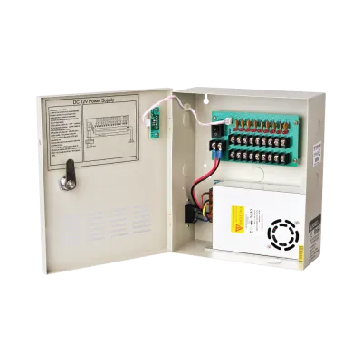 Avycon - AVA-PSW-12VDH30A-18 - 12VDC, 30 Amp, 18 Channel Power Distribution Box, AC100-240V Free Voltage