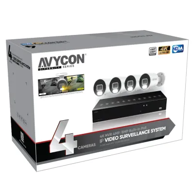 AVYCON - AVK-NB41B4-1T - 4MP Diversity InfiniteColor 4MP IP Kit