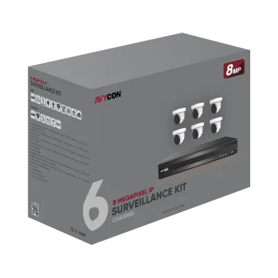 AVYCON - AVK-NS81E6-4T - 8MP IP Surveillance Kit