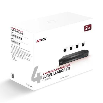 AVYCON - AVK-TE21E4-1T - 2MP HD Over Coax Surveillance Kit