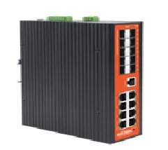 Wi-Tek - WI-MS318GF-I  - 8GE+10SFP Fiber L2 Managed Industrial Switch