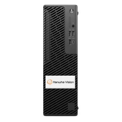 Hanwha - WWT-P-5405W - Small form factor Wisenet WAVE Client Workstation for 4 monitor output, Wisenet WAVE pre-installed, Intel Core Ultra 5, 16GB RAM, 512 SSD OS Drive, Windows 11 IoT Enterprise LTSC 2024, (1) 1GbE NIC, (1) 2.5GbE NIC, (1) HDMI, (3