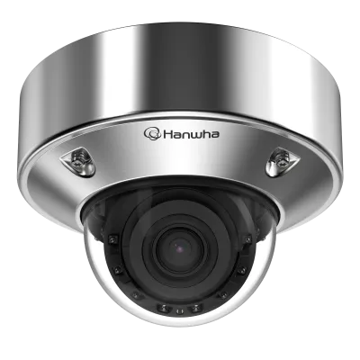 Hanwha - XNV-A8084RS - 5MP Stainless Steel AI IR Vandal Dome with 3.3~9.3mm Lens