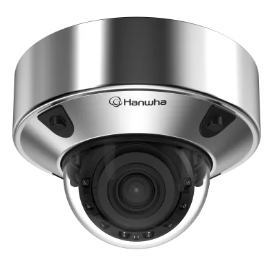 Hanwha - XNV-A8084RS - 5MP Stainless Steel AI IR Vandal Dome with 3.3~9.3mm Lens